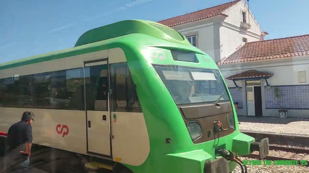 ¹⁴⁶⁵ 🇵🇹 Torre das Vargens → Chança 🚆 CP 0350 unit 0364 bound for Badajoz 🇪🇸 Onboard • Regional 485