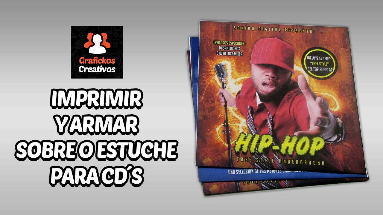 Imprimir y Armar Sobre o Estuche de Papel para CD´s Fácilmente!