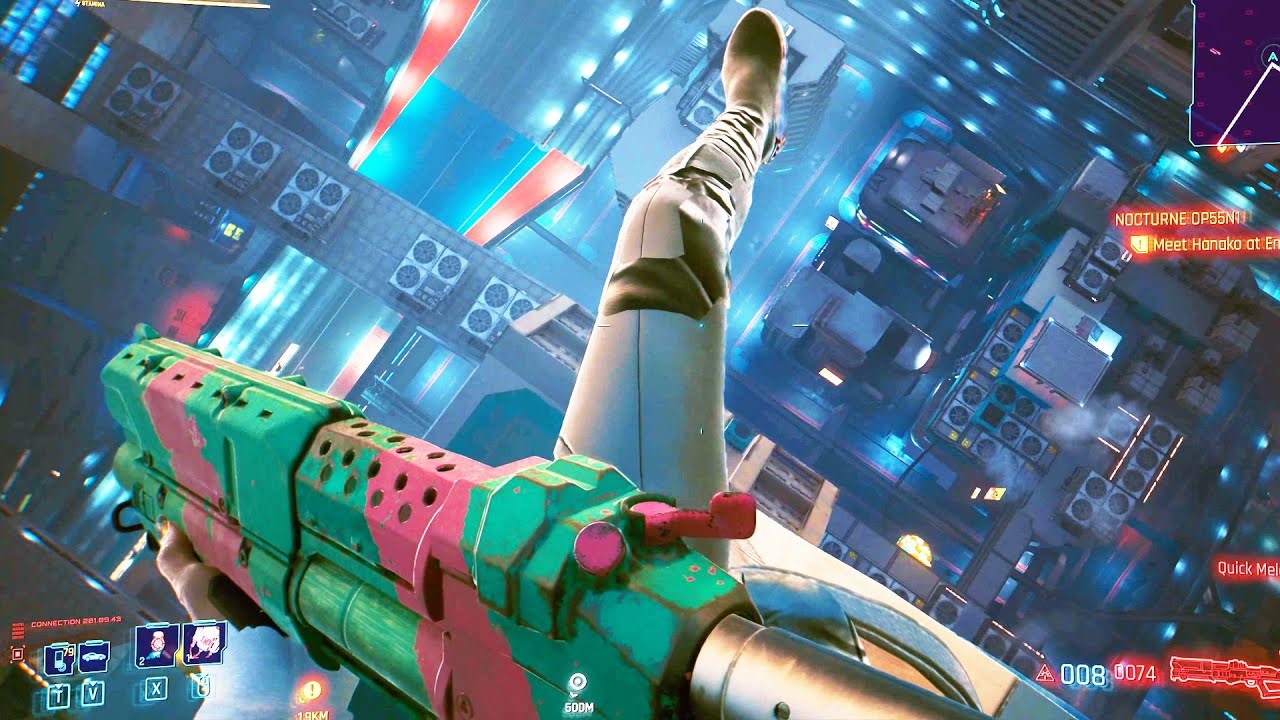 What Happens If You Jump With Rebecca Shotgun From Very High Building - Cyberpunk 2077 Edgerunners