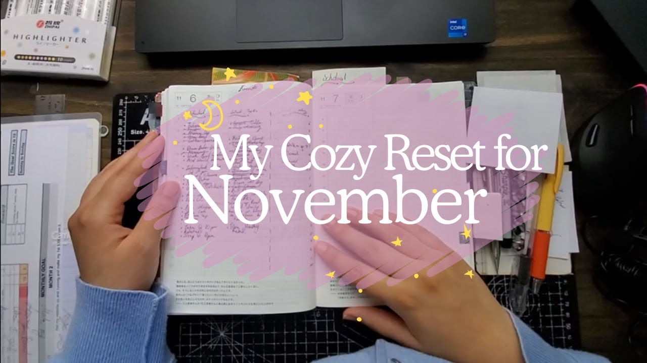 November Reset with me. Planning in my Hobonichi Cousin