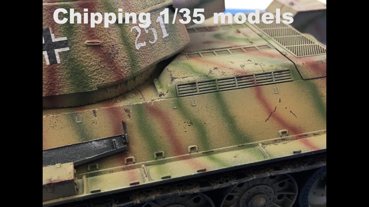 Chipping 1/35  scale models