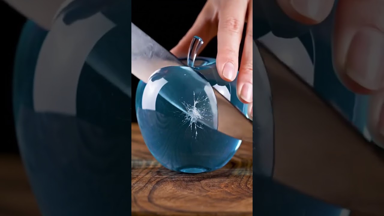 The ultimate crunch. 🧊🍏🔪