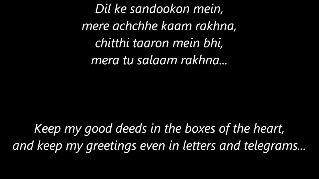 Channa Mereya with Lyrics and English Translation - Movie Ae Dil Hai Mushkil - Singer Arijit Singh