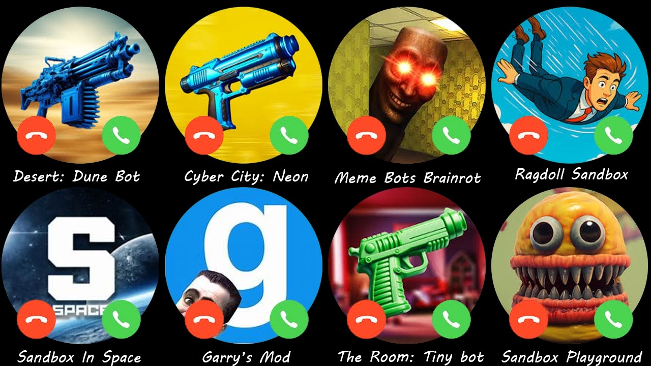 Garry’s Mod,Desert: Dune Bot,Sandbox In Space,Cyber City: Neon,Ragdoll Sandbox,Sandbox Playground...