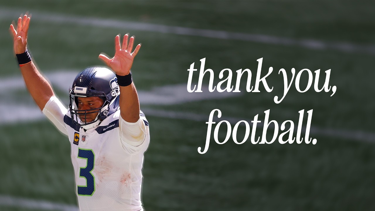 Russell Wilson's emotional farewell to the field ❤️
