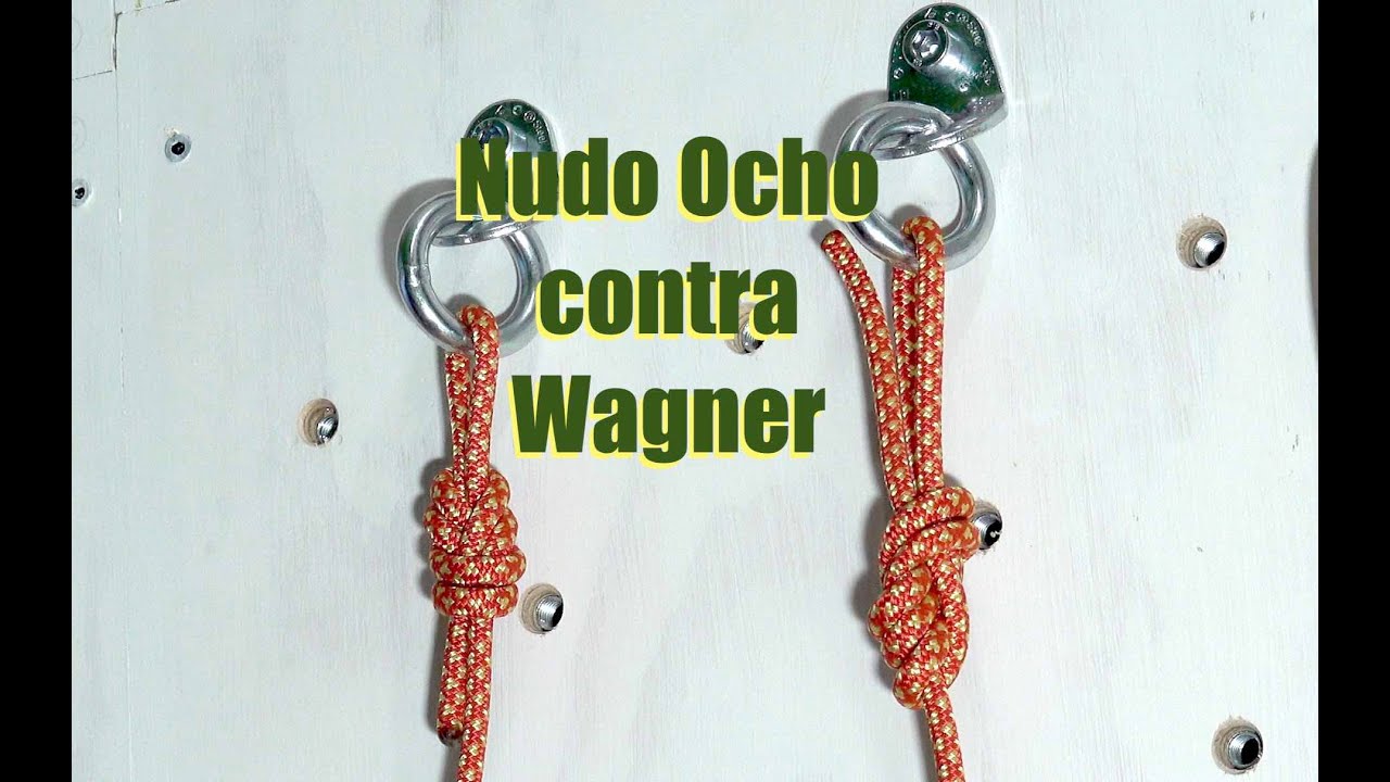 Nudo de Ocho contra nudo Wagner. 4K