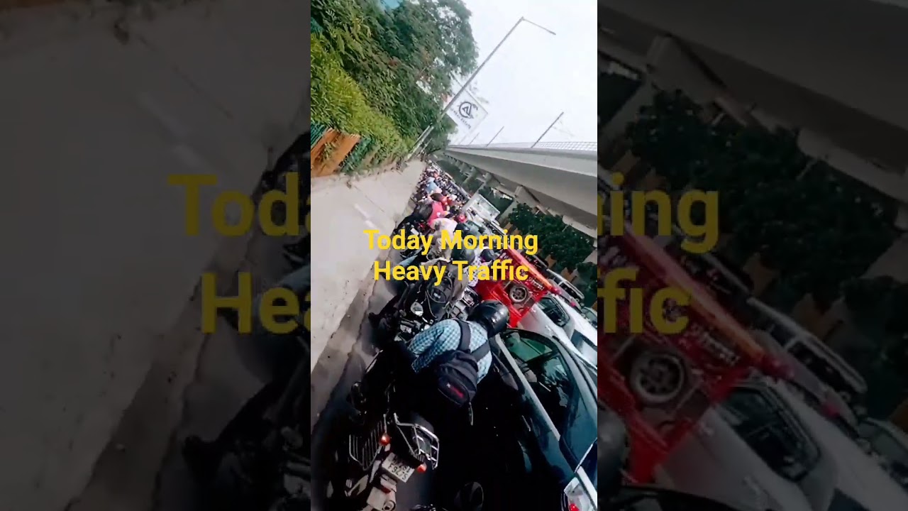 Today Morning Heavy Traffic | Live Road Update and Traffic Jam Scenes #traffic