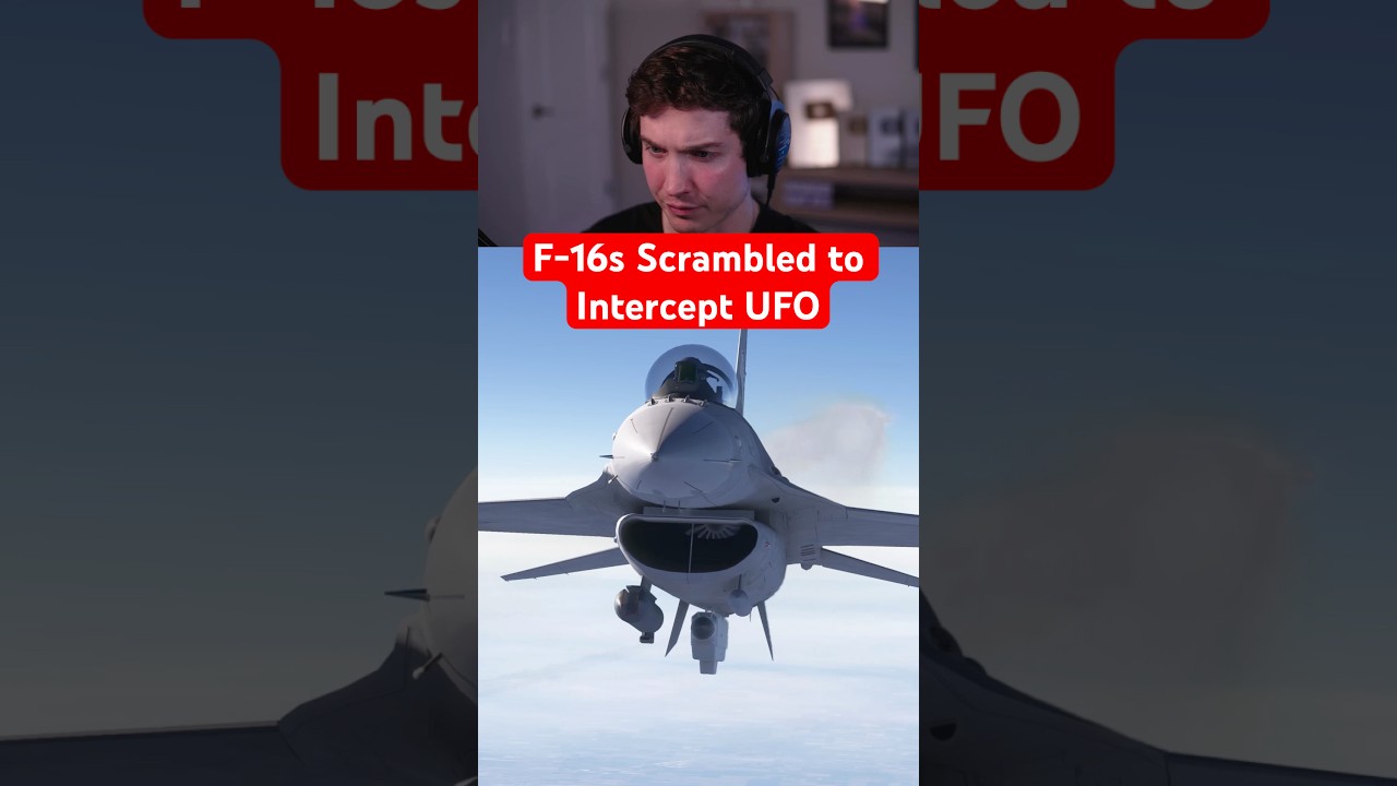 Истребители F-16 поднялись в воздух для перехвата НЛО.