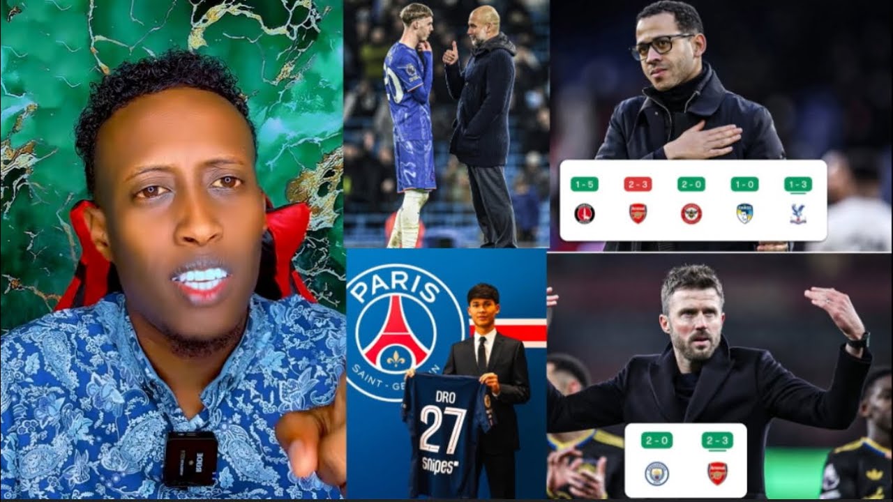 🚨Carrick & Rossiner Oo Laga Yaabanyahay, Palmar Oo Pep Dartiis City Ugu Laabaneen, DRO To PSG