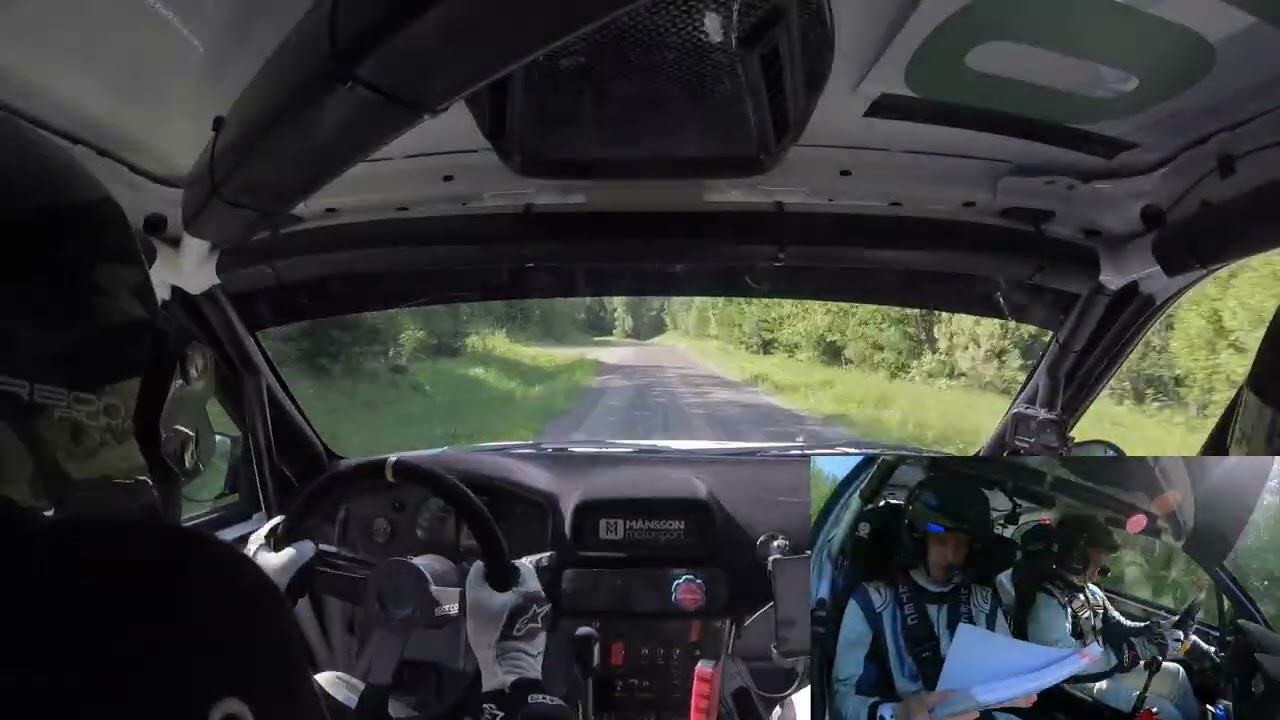 Rally Uppland 2024 SS8 Månsson/Heggblad