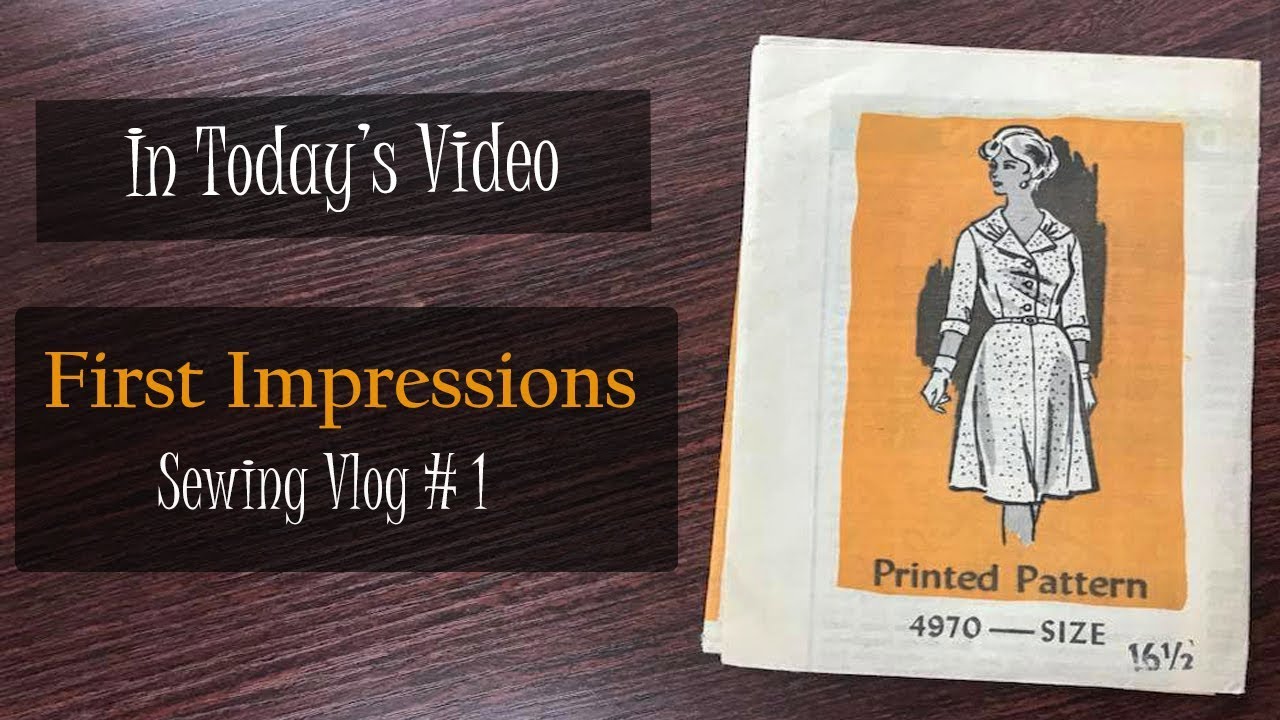 Vintage Patterns| Anne Adams Pattern, Clothing Labels, & First Impressions