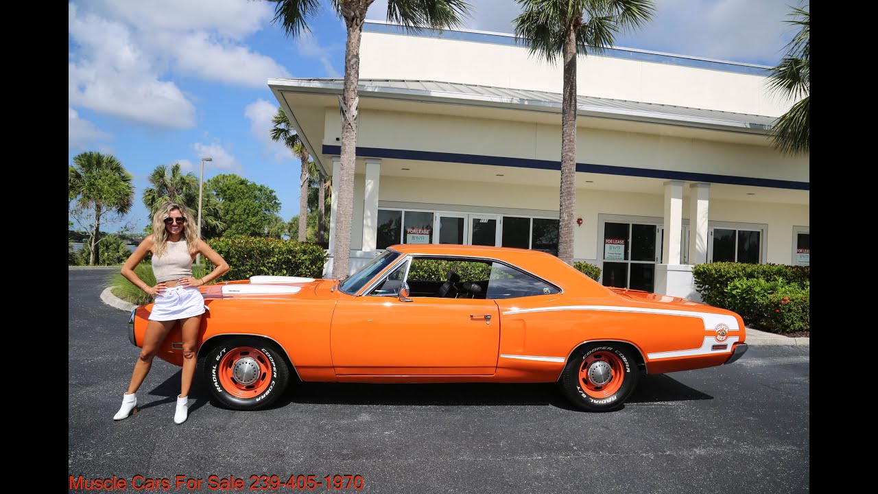 1970 Dodge SuperBee 383 pistol grip 4 speed www.musclecarsforsale.com 239-405-1970 $47500