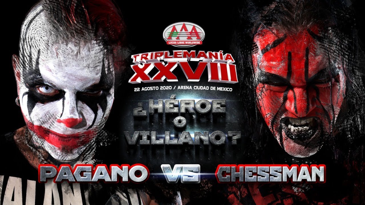 GOLPES entre PAGANO y CHESSMAN en la conferencia TRIPLEMANÍA XXVIII