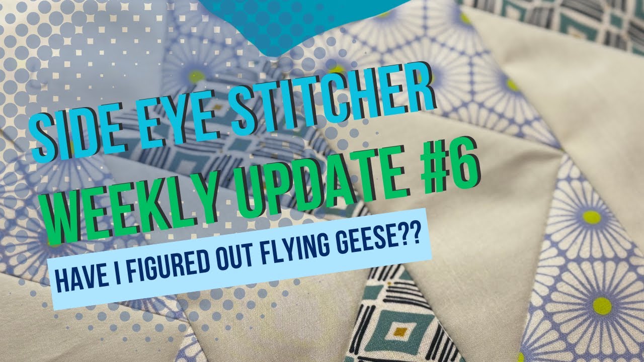 Half Flosstube and half quilt update, have I finally figured out flying geese??