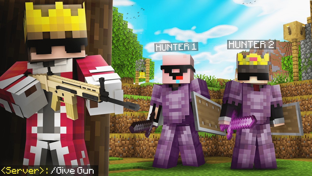 Why I SECRETLY Used GUNS in this Minecraft MANHUNT