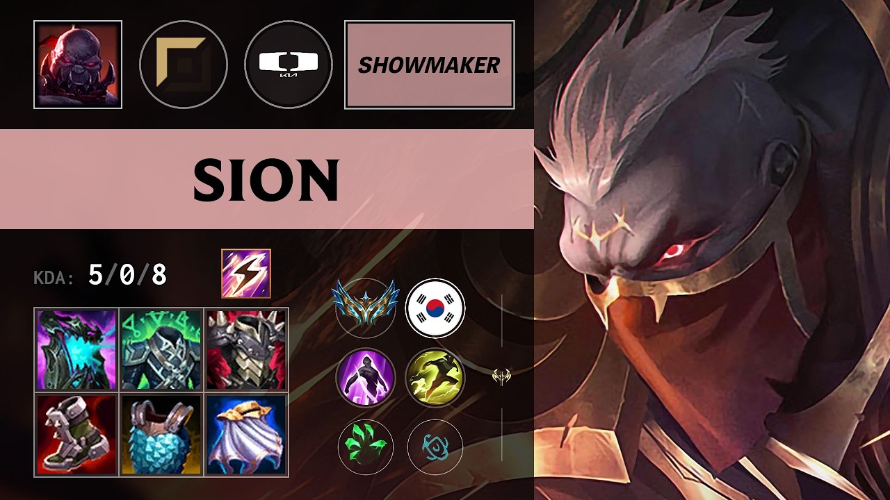 (DK ShowMaker) Sion Top vs Ambessa - KR Challenger Patch 26.11