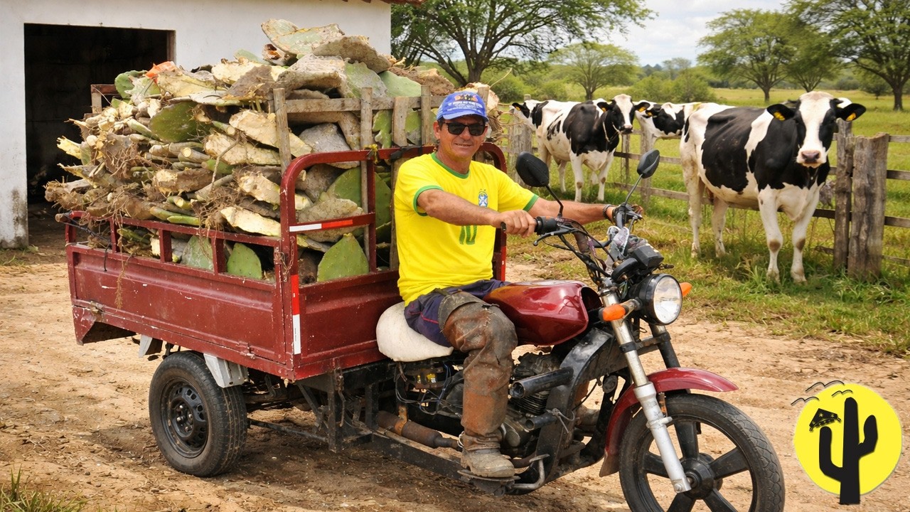 [VIDA NA RO&Ccedil;A] Lida no Sert&atilde;o: Transporte da Palma e Manejo do Gado na Fazenda Lajedo da On&ccedil;a 🌵