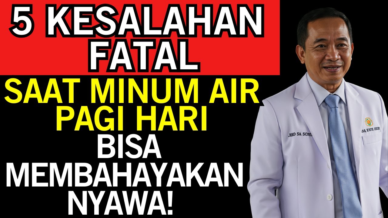 5 KESALAHAN FATAL Minum Air Pagi Hari YANG BISA MEMBAHAYAKAN- Lansia WAJIB TAHU! - KESEHATAN LANSIA