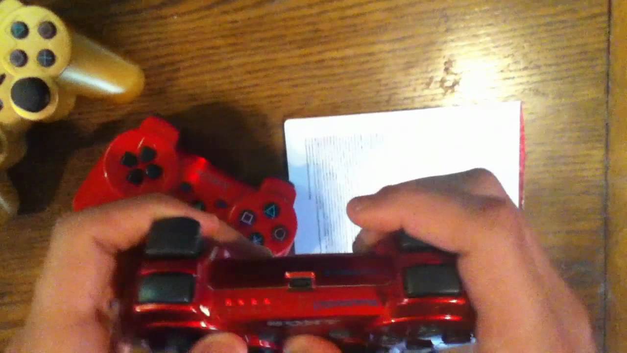 PS3 Dualshock 3 Wireless Controller Unboxing (Cola Red)