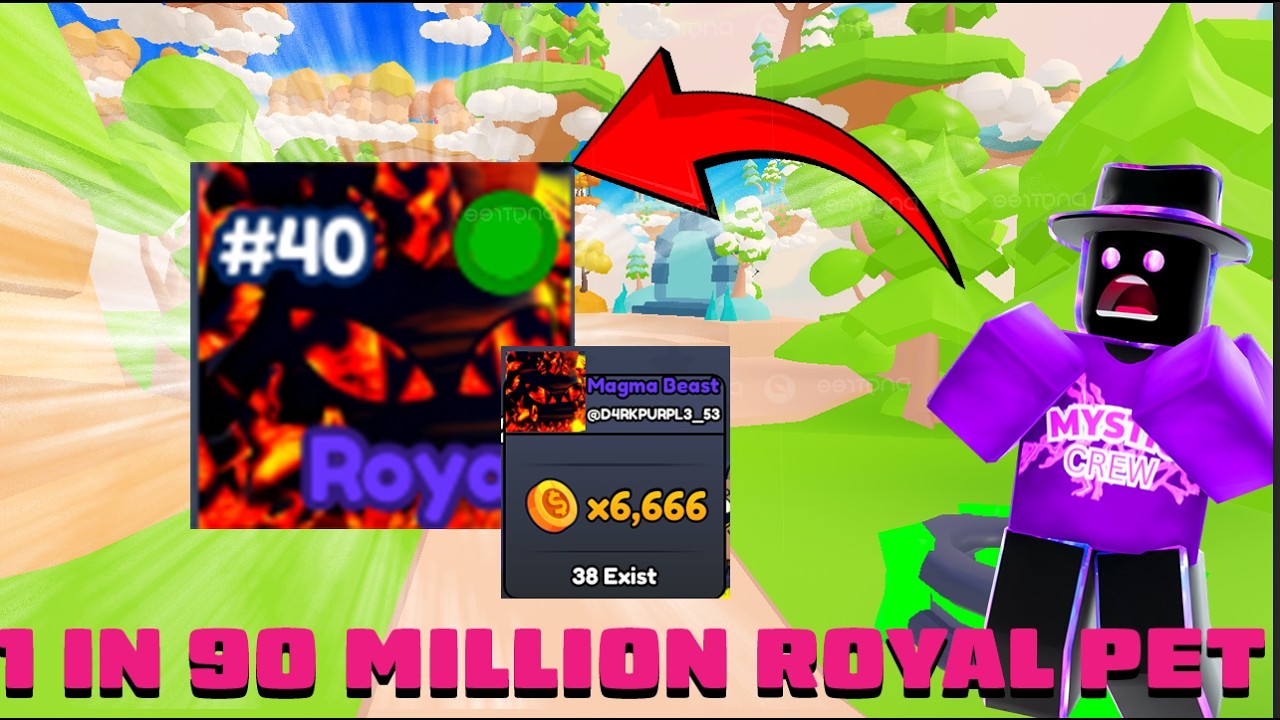 I GOT THE BRAND-NEW ROYAL PET IN ROYAL HATCHERS 1 IN 90 MILLION!!!(Roblox)