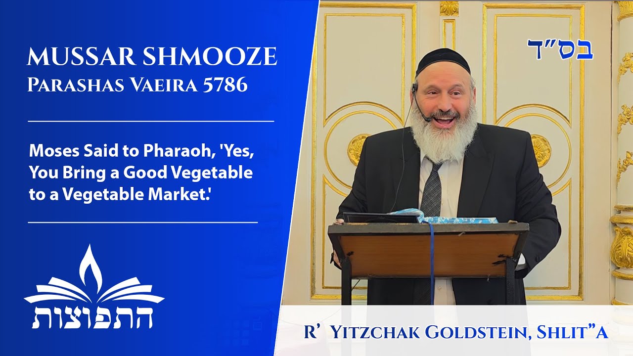Moses Said to Pharaoh, 'Yes,You Bring a Good Vegetable to a Vegetable Market.'