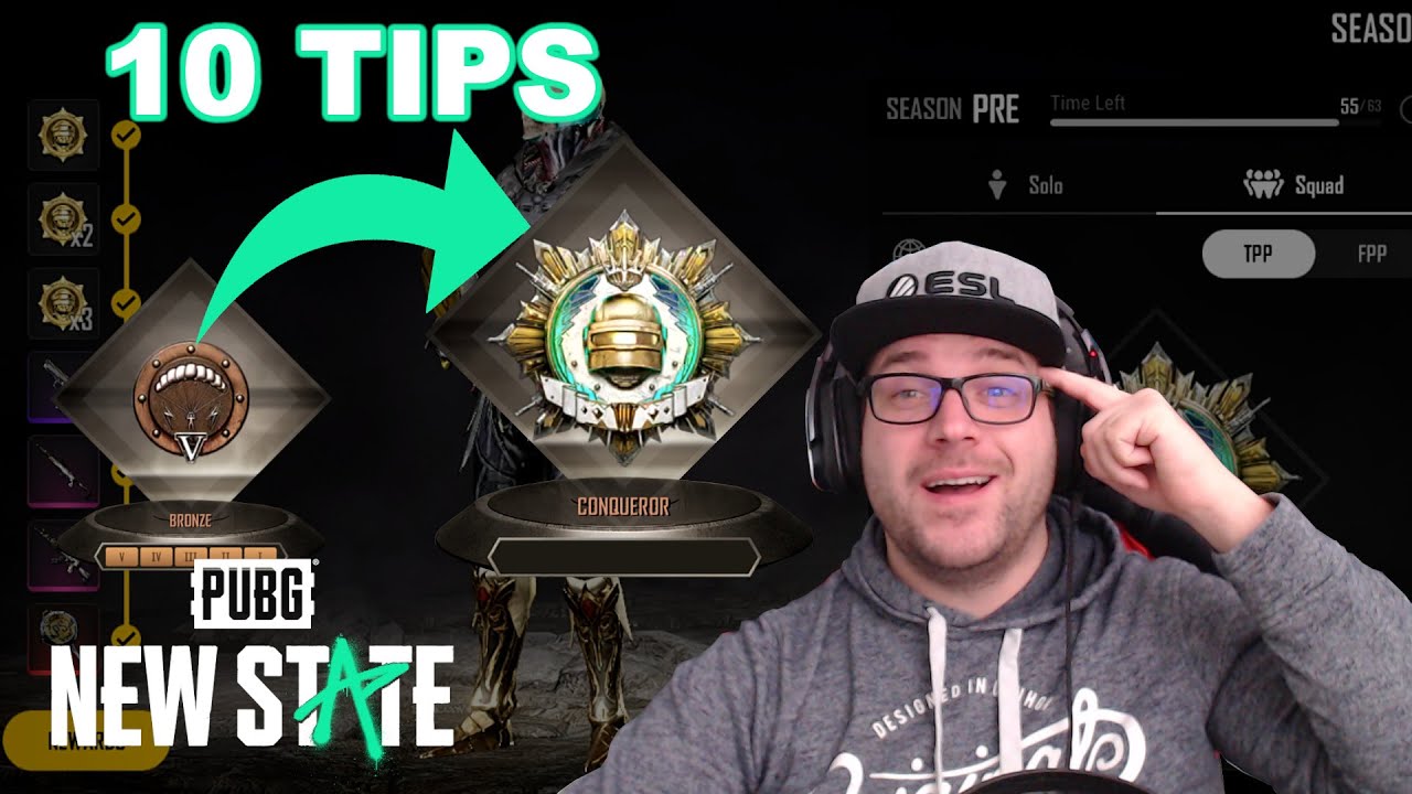 10 TIPS that helped me to get to Preseason Conqueror | NEW STATE MOBILE