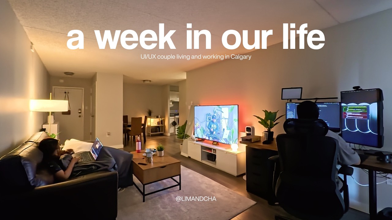 VLOG 01: A Week in Our Life in Calgary, UI/UX Designer Couple, Work, IKEA, Golf