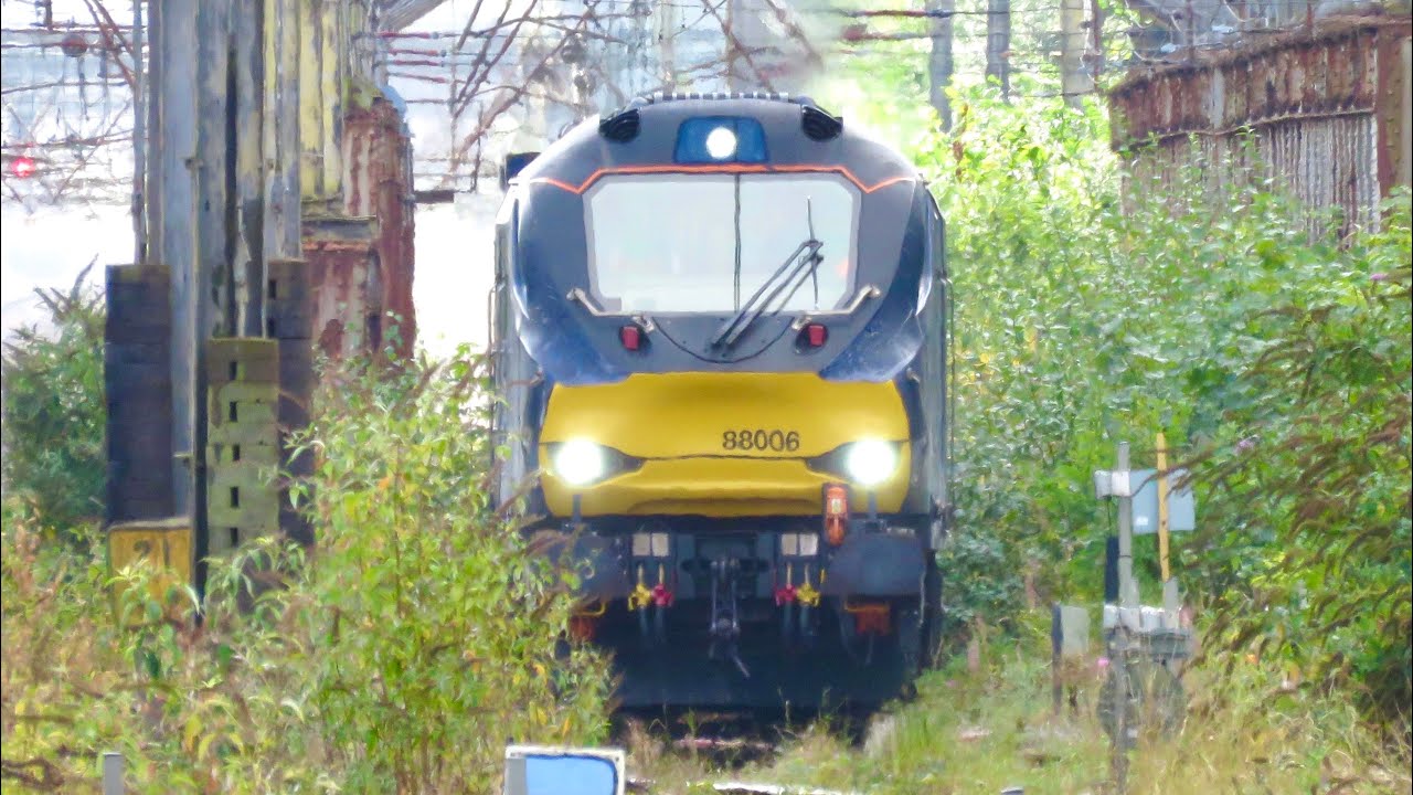 Trainspotting in Preston, seeing blue Peter, multiple sheds, 47/57 drag and a 68 