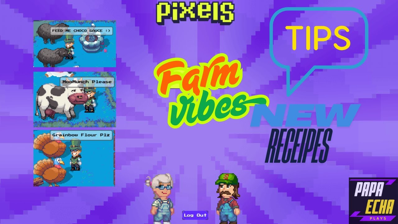 PIXEL TIPS FARM NEW CHOCO SAUCE RECEIPE @pixels_xyz  #pixelscreator #ronincreator