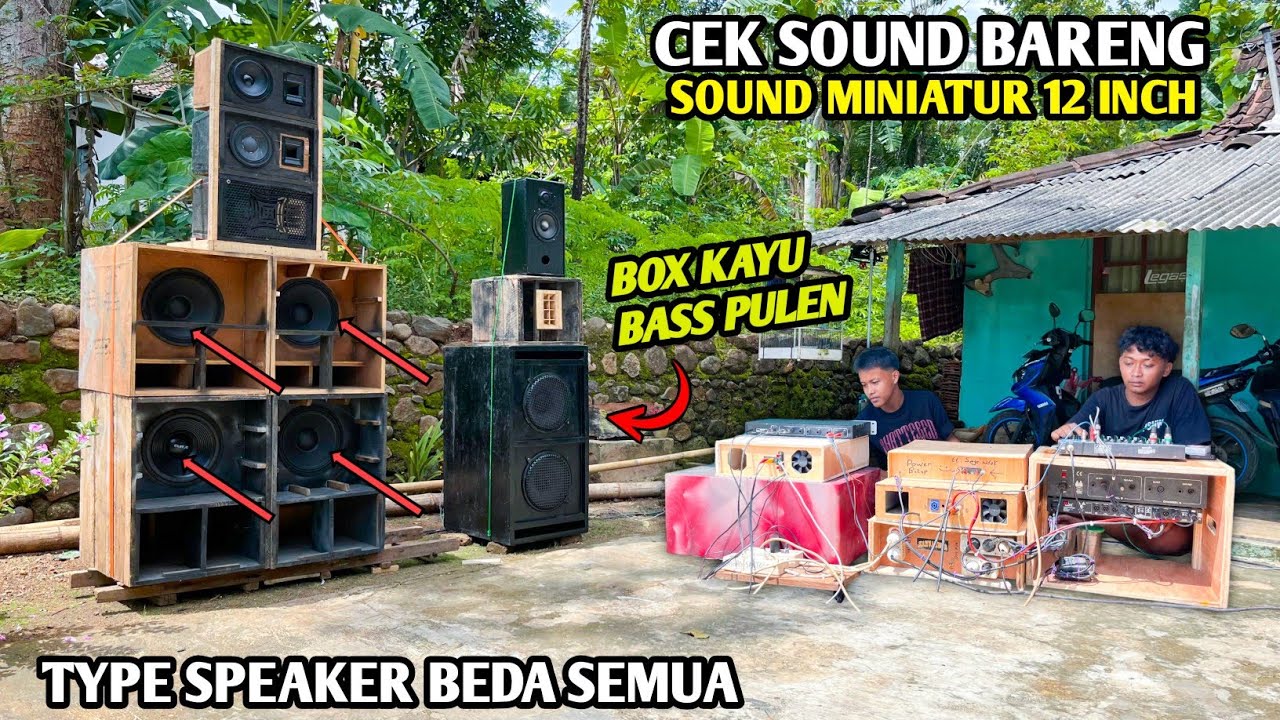 Box kayu bass pulen ‼️ cek sound bareng sound miniatur 12 inch vs 12 inch