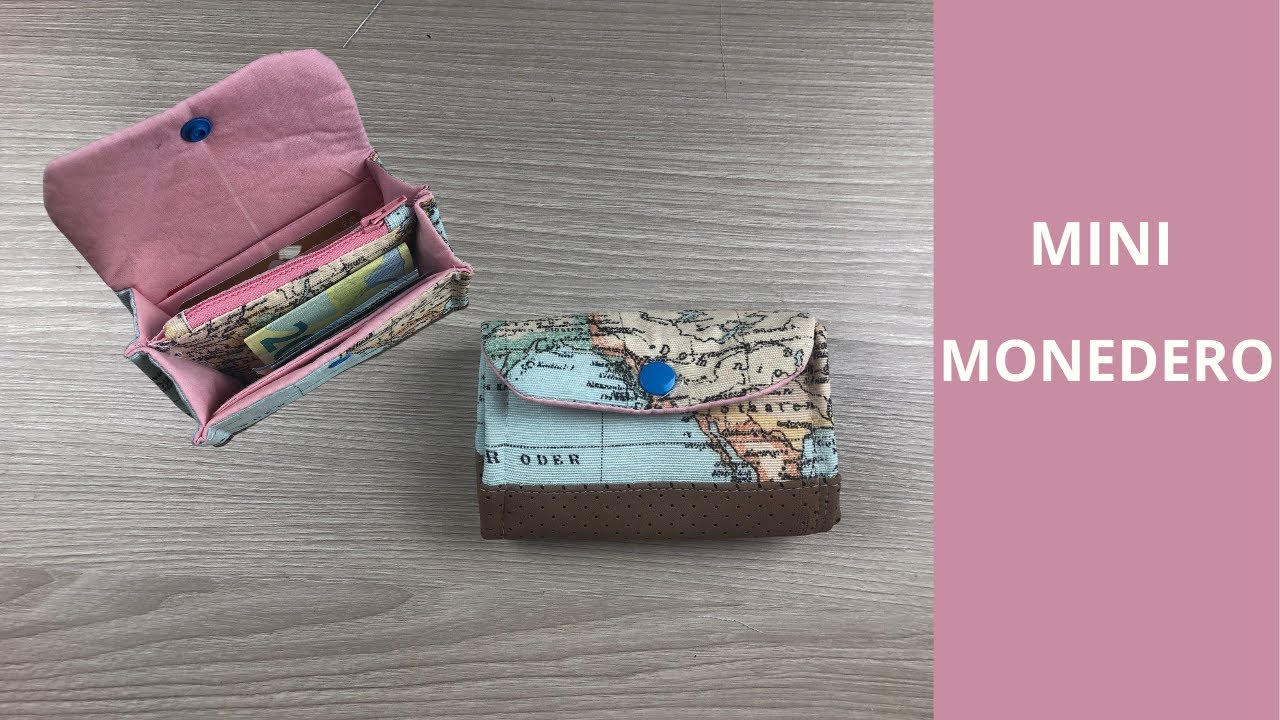 Como Hacer Un Mini Monedero Con Tarjetero