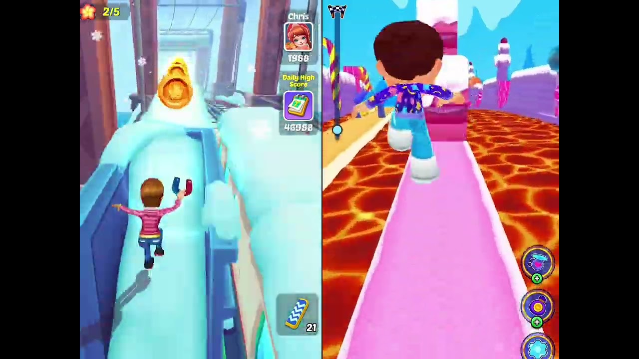 KOOPLY RUN GAMEPLAY vs SUBWAY PRINCESS RUNNER New Lvls