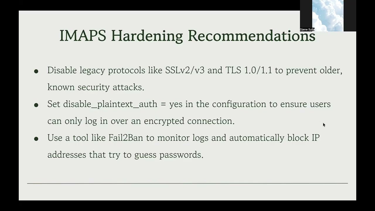 IMAPS & DNS