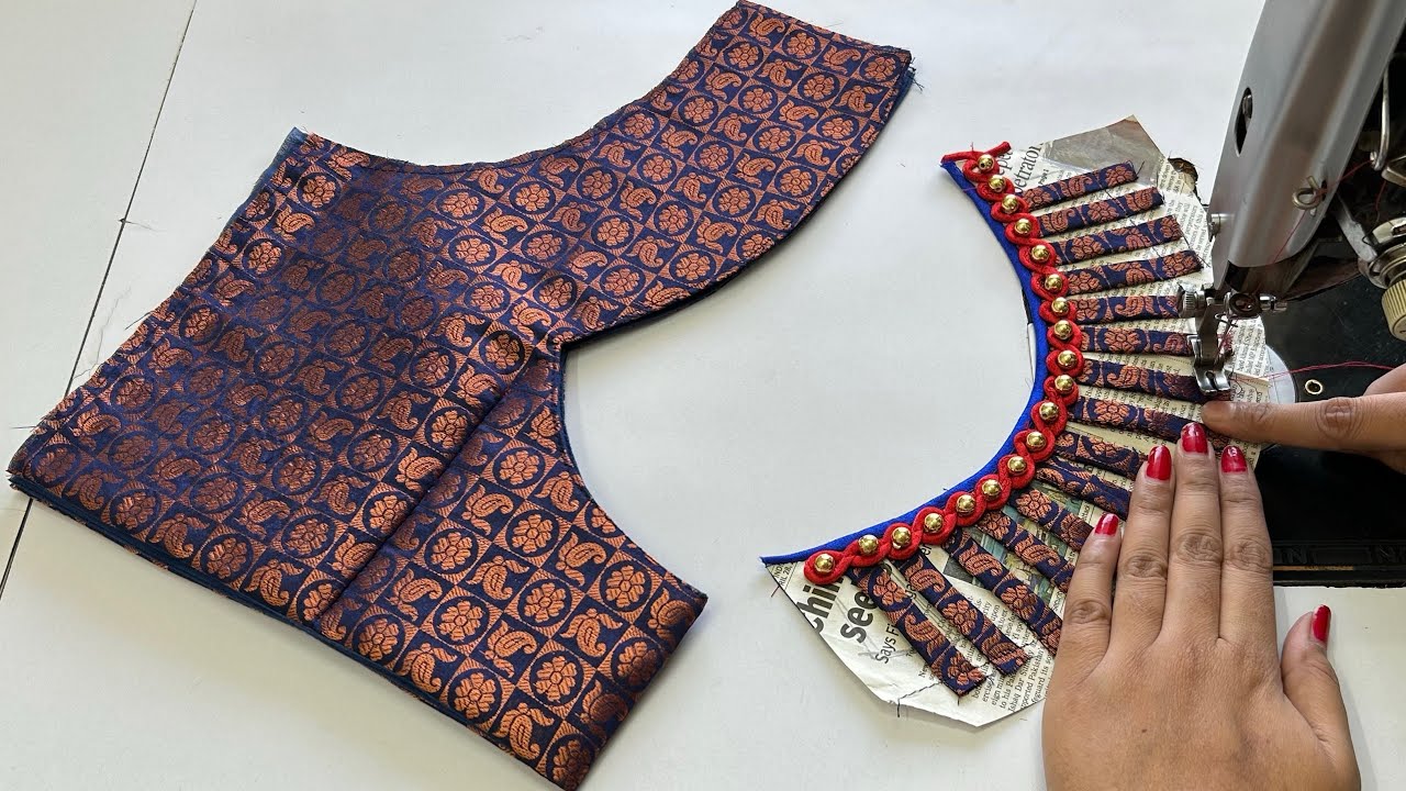 Back Neck Blouse Designs | Latest Blouse Neck Design | Cutting And Stitching Back Neck Blouse Design