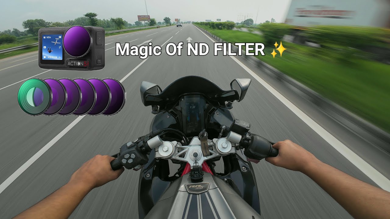 Dji action 4 Cinematic motovlogs Magic Of ND FILTERS ✨️
