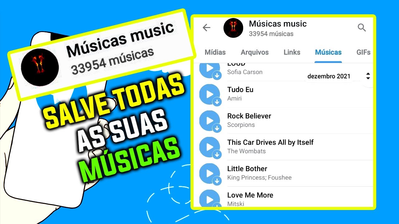 Como Salvar as Suas Músicas no Canal Privado no Telegram | Tutoriais Telegram