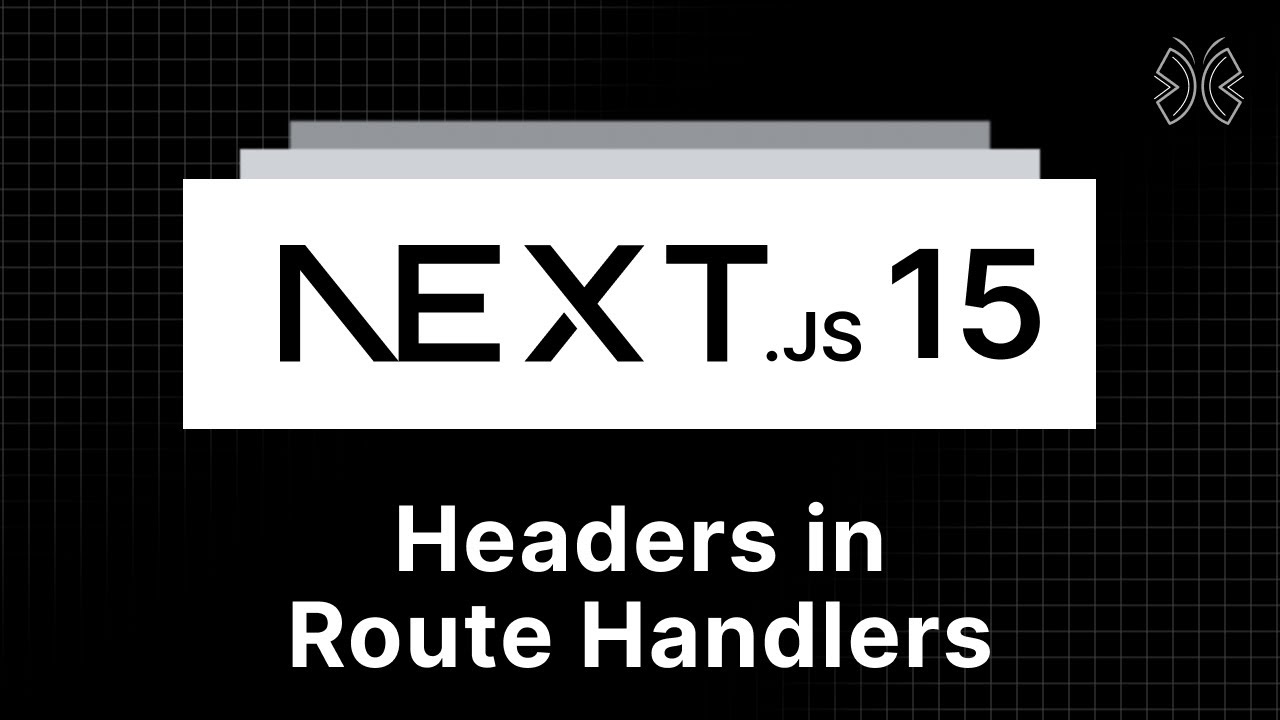 Next.js 15 Tutorial - 42 - Headers in Route Handlers