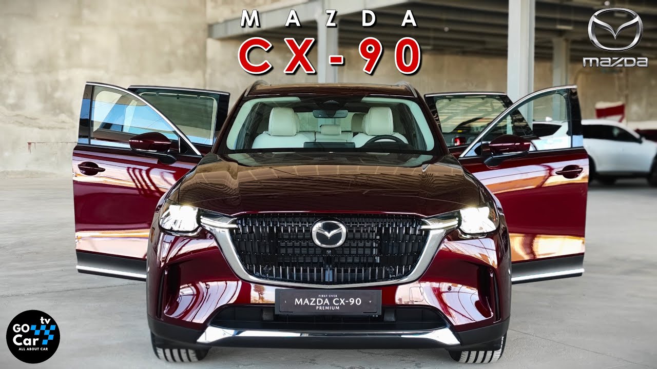 Mazda CX-90 2024 - The Biggest and Luxury SUV of Mazda's Family | Artisan Red M Color