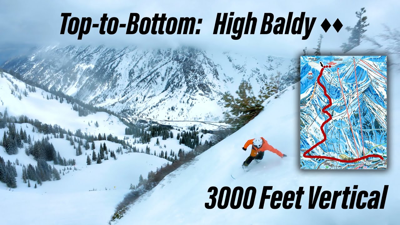 Top-To-Bottom Snowbird High Baldy Traverse - Powder Run - RAW