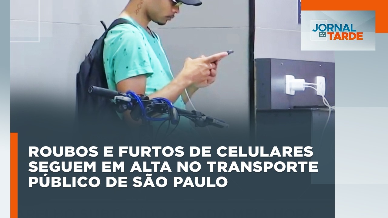 Roubos e furtos de celulares seguem em alta no transporte público de São Paulo