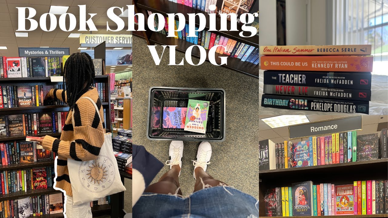 *cozy* bookstore vlog 📚 💌✨ spend the day book shopping at barnes & noble with me + book haul!