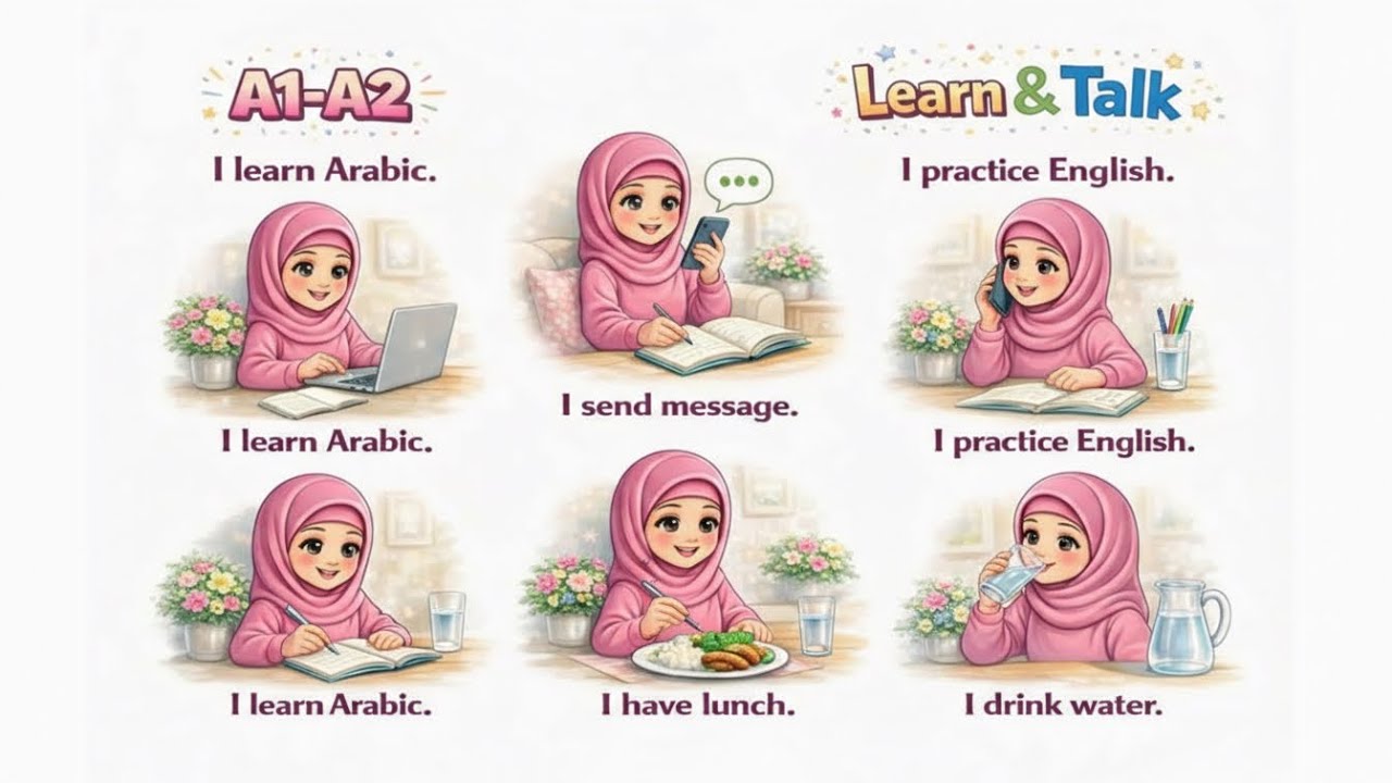 🇬🇧 My Fun Daily Routine | Learn English for Kids & Beginners 🎤📚 | Easy English Sentences 🇸🇦🇧🇩