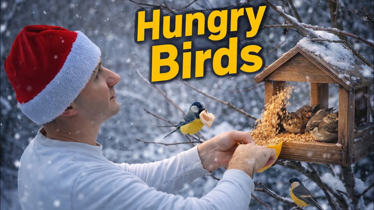 Helping Wild Birds Survive Winter ❄️ Real Snow, Real Sounds, Real Care