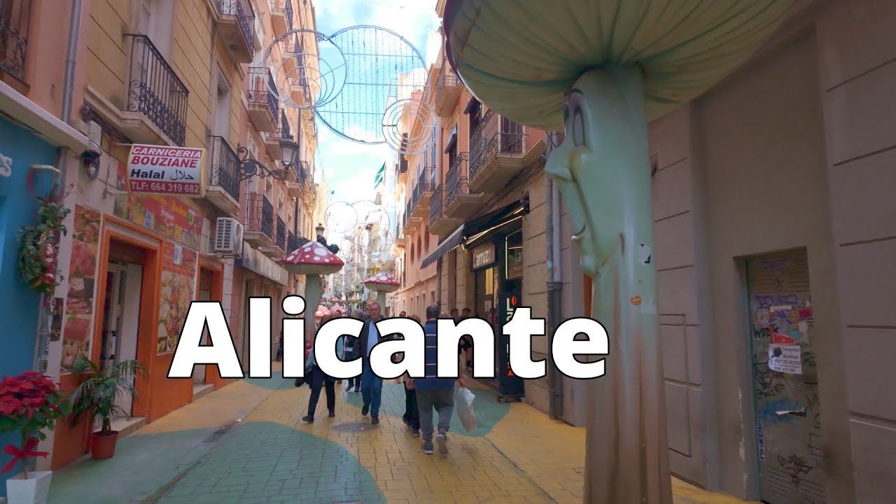 Alicante, Spain Walking Tour | December 2024 in 4K (60fps)