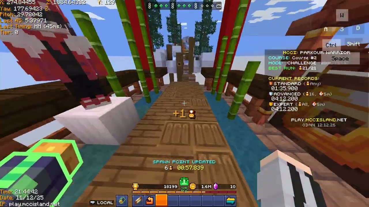 MCCI Parkour Warrior Course 2[Dec] Standard in 01:34.950