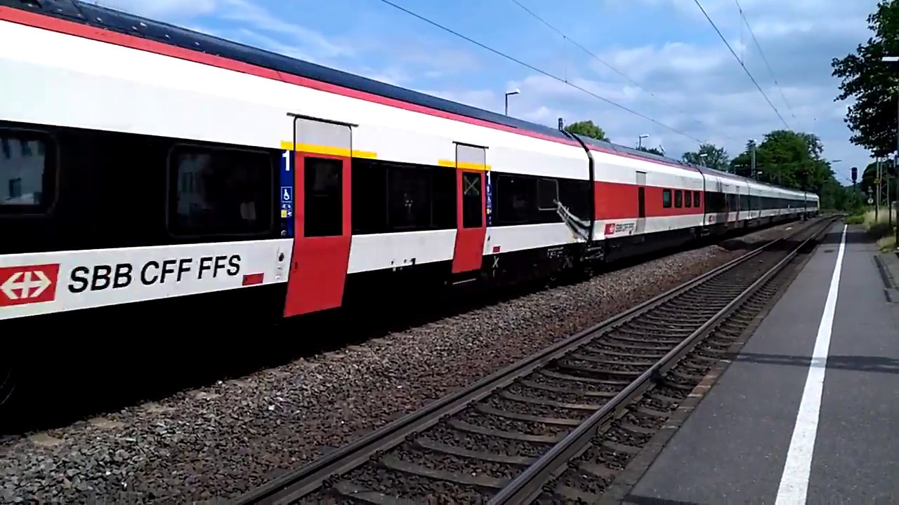 SBB Giruno auf Testfahrt von Trier nach Merzig im Bahnhof Saarburg