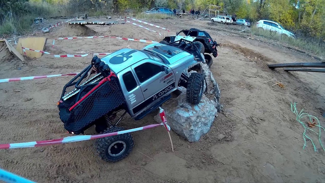 Axial scx10 Remo hobby TRX-4 RcOffRoadTLT прохождение трофи трассы в Тольятти