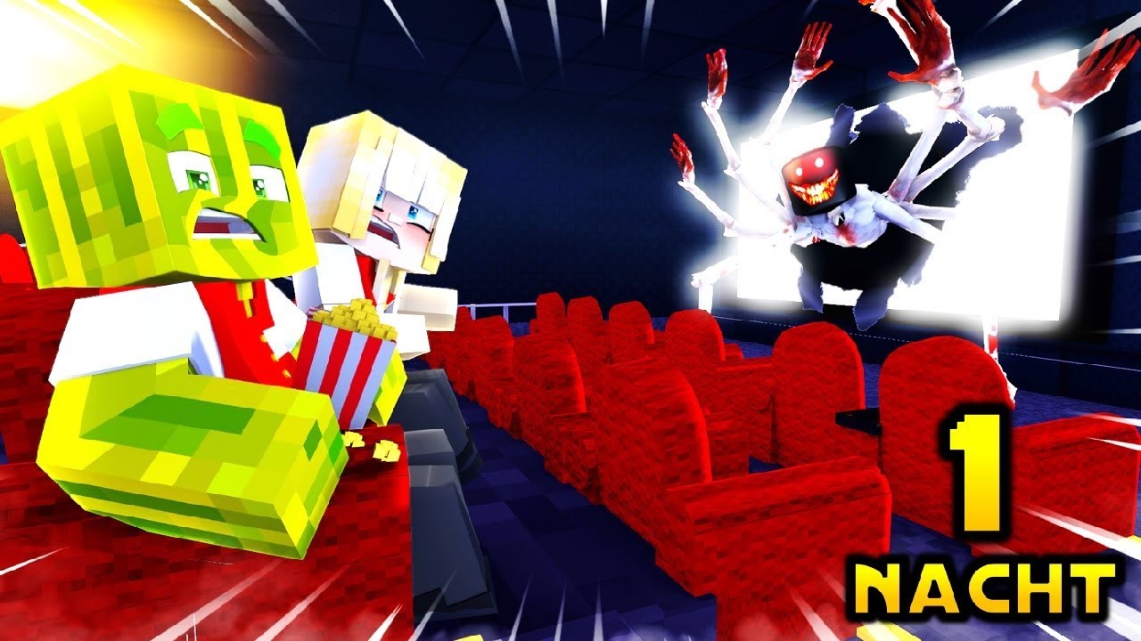 1 NACHTSCHICHT im HORROR KINO?! - Minecraft NACHTSCHICHT