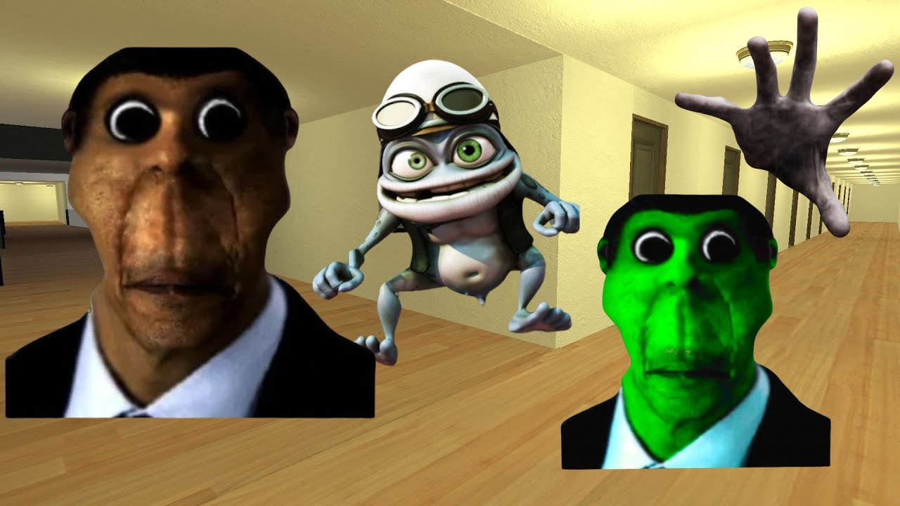 Baldi, Crazy Frog And Cursed Monsters Are Hunting Me In The Hallway 😨👿