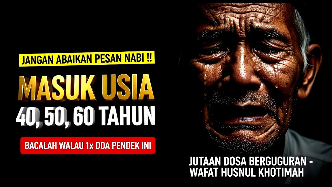 Masuk Usia Tua, Jangan Abaikan 4 Amalan ini Selesai Shalat, Jutaan Dosa Berguguran & Husnul Khotimah